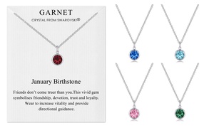 Philip Jones Birthstone Necklace with Crystals from Swarovski®