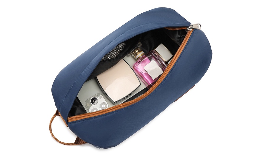 Image 13: Lot valise et sac de voyage marron bleu marine