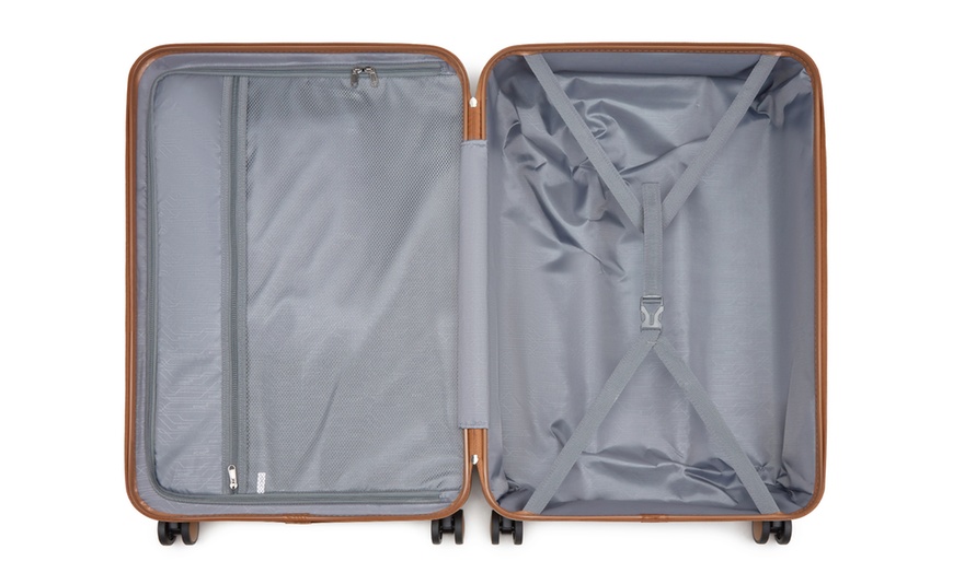 Image 6: 1x oder 3x Kono Reisekoffer inkl. Reisetasche und Kulturbeutel