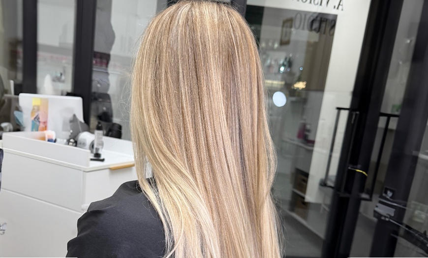 Image 1: Custom Haircut, Shampoo, Styling and One Optional Nourishing Treatment