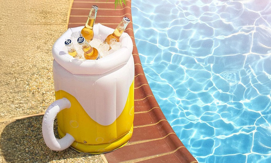 Image 1: Outdoor Portable Inflatable Beer Cooler 