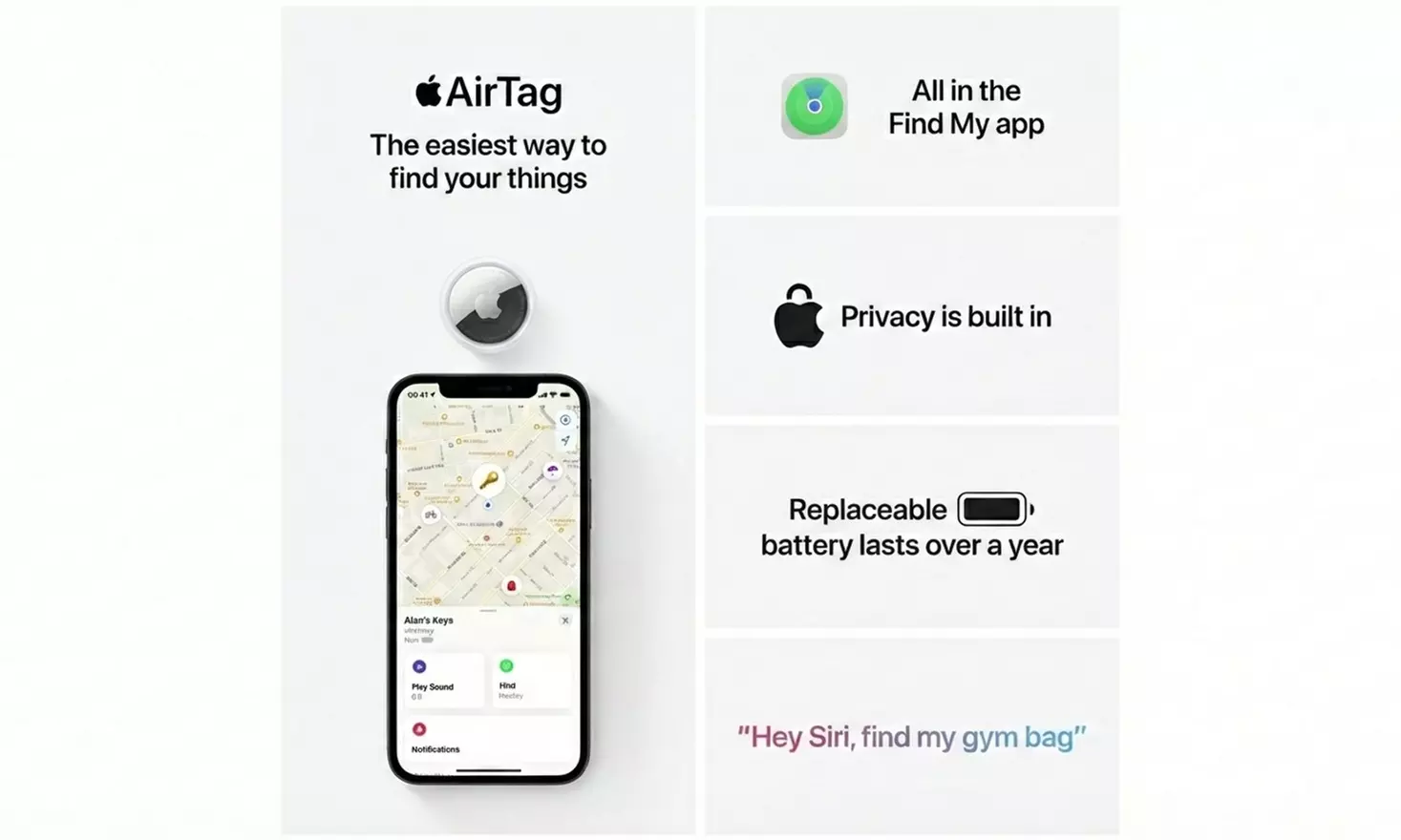 Apple AirTag 1st Gen 4 Pack - Tracker for Keys, Wallets, and Luggage