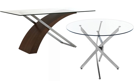 Tavolo in vetro disponibile in 4 modelli e 4 colori