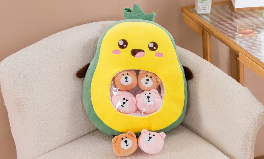 Image 20: Cute Cartoon Plush Stuffed Back Cushion