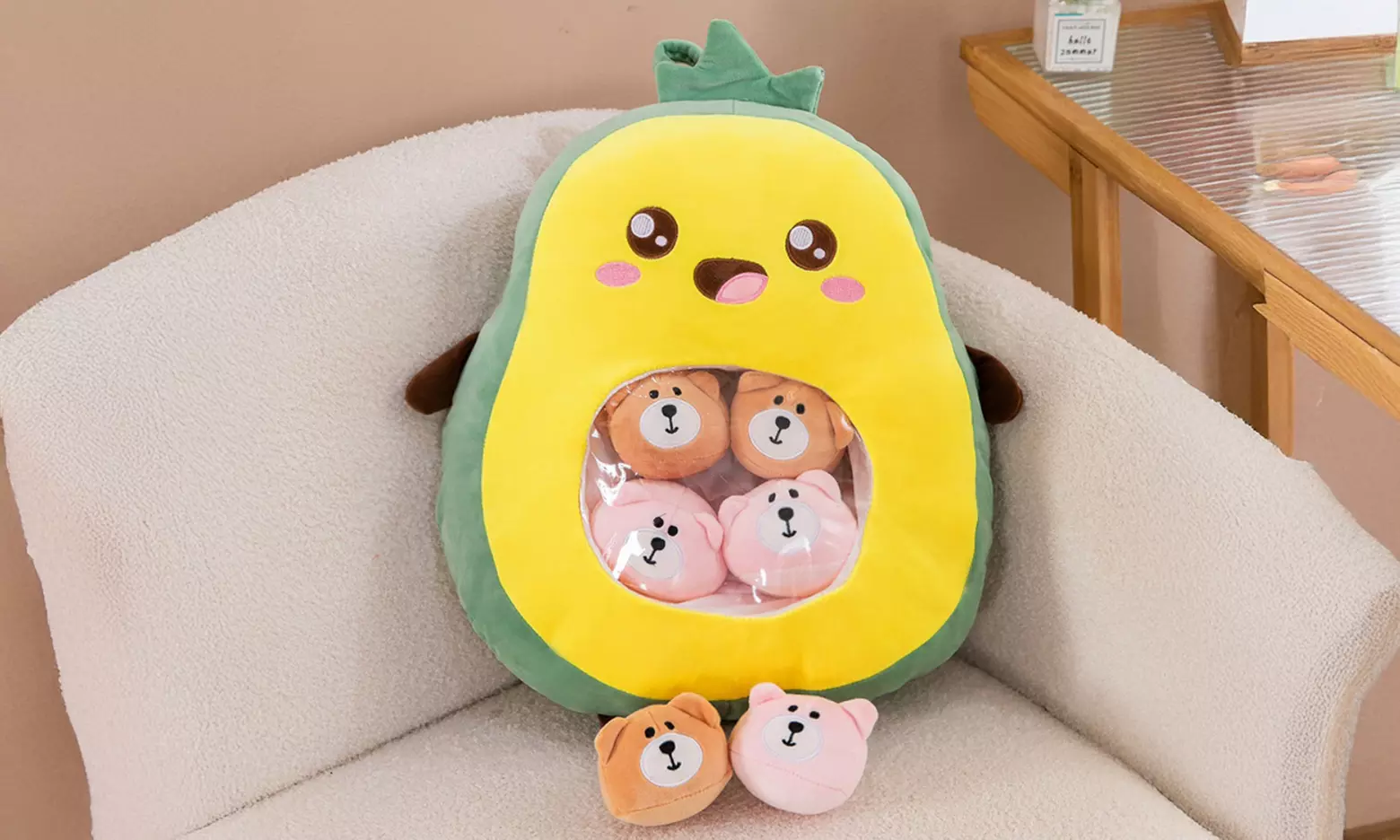 Cute Cartoon Plush Stuffed Back Cushion