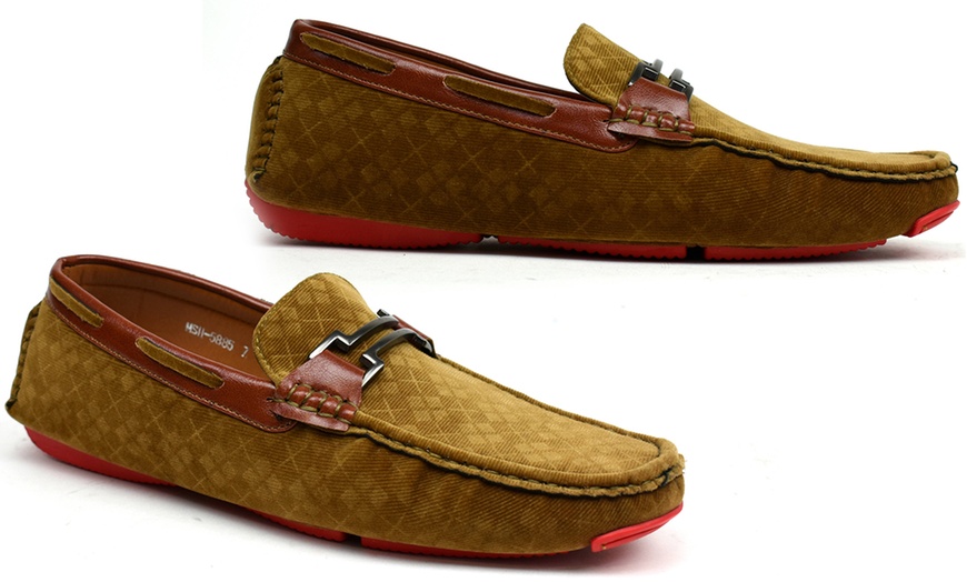 Image 3: Men's Perforated Loafers