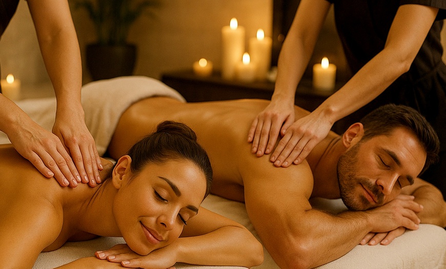 Image 1: 60-Minute Therapeutic Body Massage or Custom Foot Reflexology and More