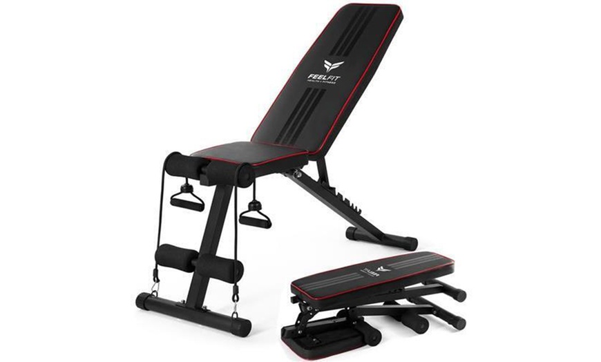 Image 3: Adjustable Weight Bench for Home or Commercial Gym