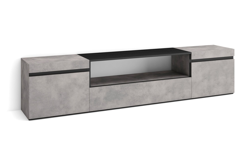 Image 13: Mueble TV avec cheminée électrique ou espace de rangement