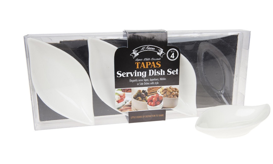 Image 2: Tapas Serving Dish 4-Piece Set