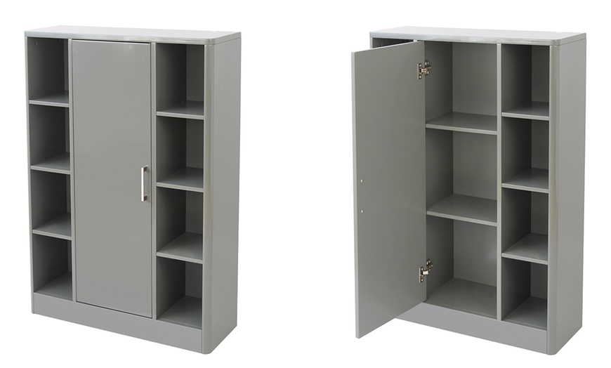 Image 2: Grey Console Storage Unit