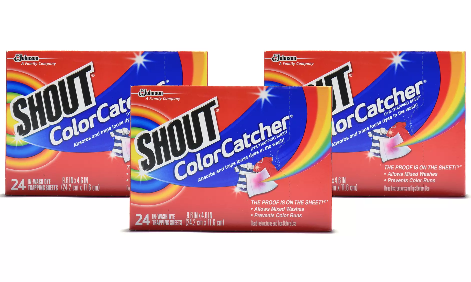Shout Color Catchers Laundry Sheets; 3-Pack of 24ct. or 56ct. Boxes from $11.99–$21.99 - Second Medium