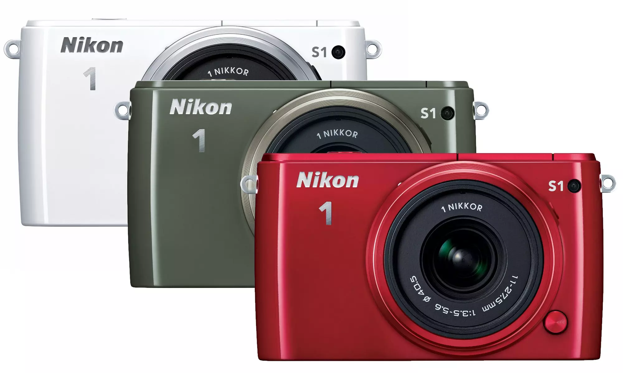 Nikon 1 S1 10.1 MP HD DSLR Camera w/ 11-27.5mm VR 1 NIKKOR Lens - Primary Image