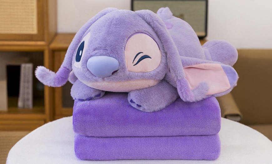 Image 6: Cartoon Pillow Blanket