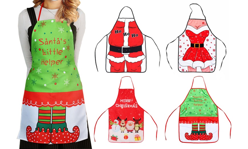 Up To 50% Off Christmas-Themed Novelty Apron | Groupon