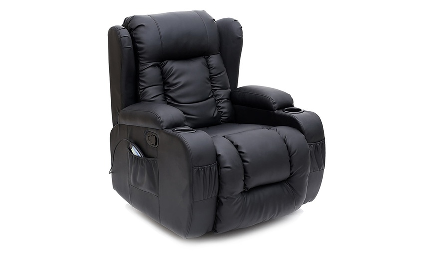 Image 2: 9-in-1 Massage Recliner Chair