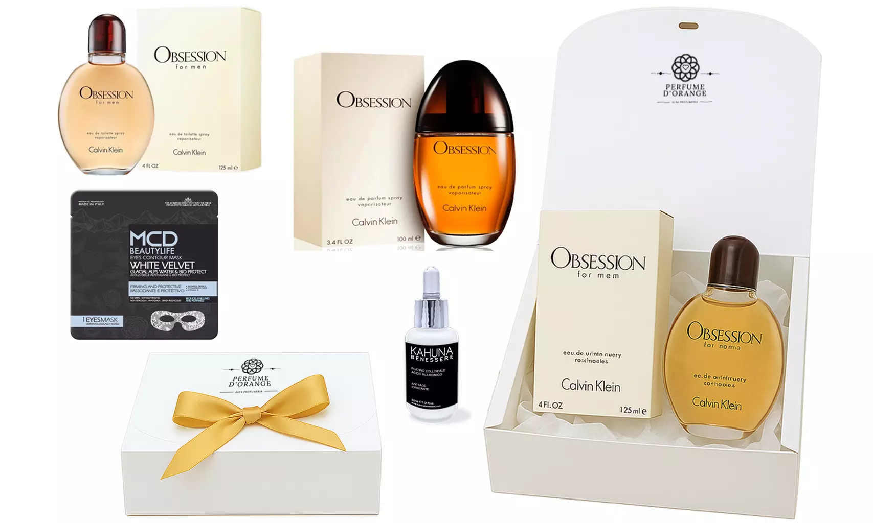 Gift box uomo donna con fragranze Calvin Klein