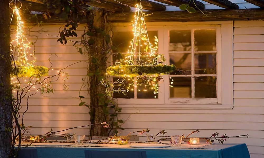 1 of 2 lichtslingers met ledlampjes