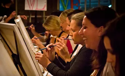 Three-Hour Painting Class for One or Two at Art Uncorked (Up to 56% Off) - Primary Image