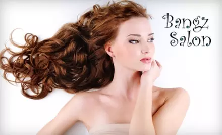 $25 for a Spa Manicure and Pedicure ($53 Value) or $7 for a Barbercut ($14 Value) at Bangz Salon in Penfield - Primary Image