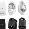 Image 1: Samsung Fast Charger 2 Pack OEM with 2 USB C Type C Cables S8 S9 Plus Note 8/9