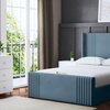 Image 23: DS Living Elara Winged Panel Bed With Ottoman Gas Lift