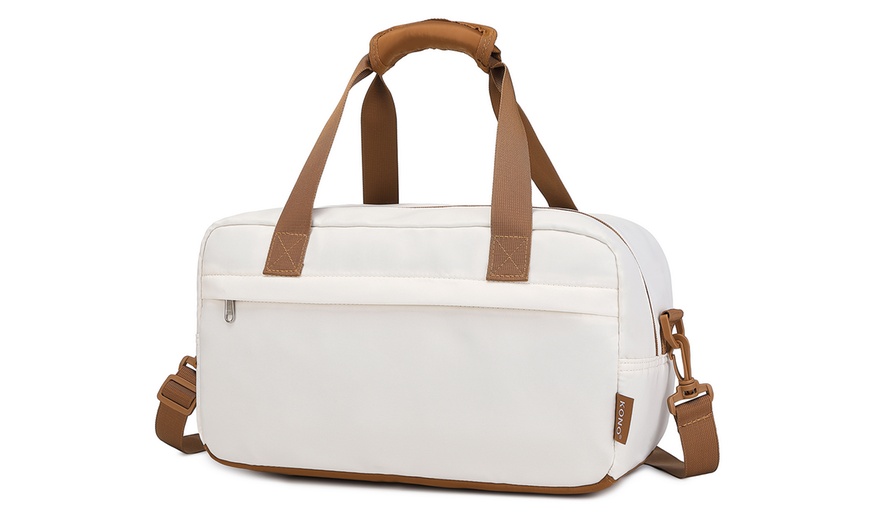 Image 13: Gift For Christmas-Kono 1 or 3-Piece Cream Suitcase And Duffel Bag