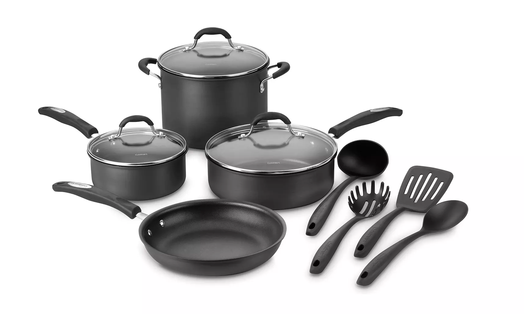 Cuisinart 11-Piece Hard-Anodized Nonstick Cookware Set - Primary Image