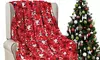 Premium Home Soft Micro Plush Christmas Throw