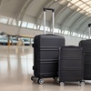 Image 4: 3 Piece ABS Suitcase Set with Combination Lock