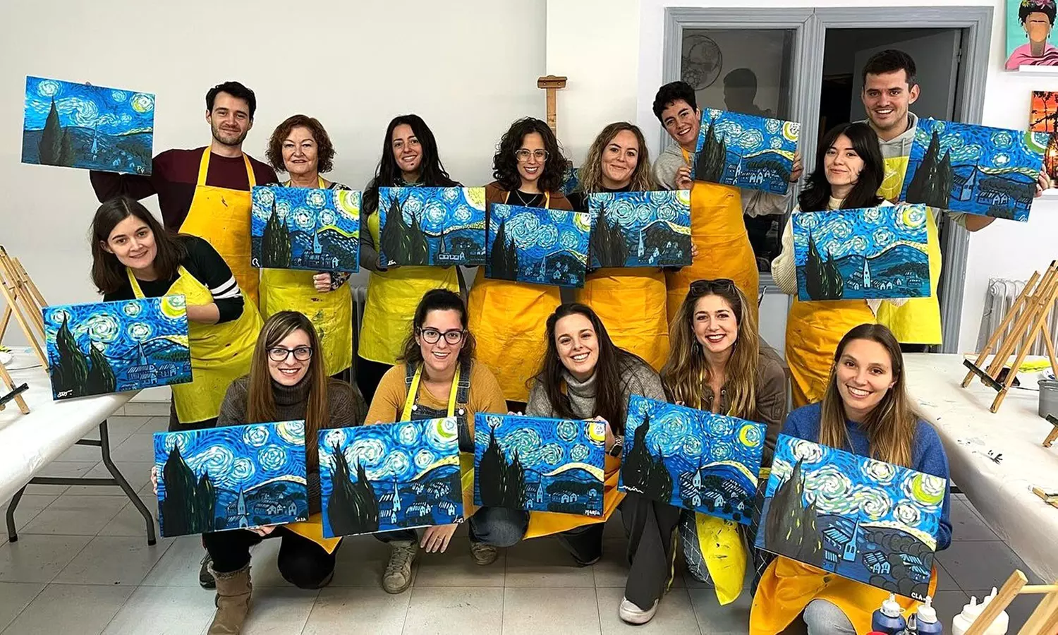 Taller de pintura acrílica para 1 o 2 personas con bebida y picoteo