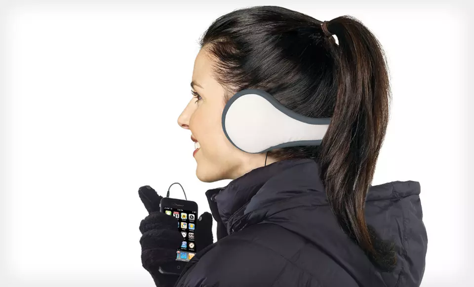 $12 for 180s Fleece Ear Warmers with Headphones for Men or Women ($35 List Price). Free Returns. - Primary Image