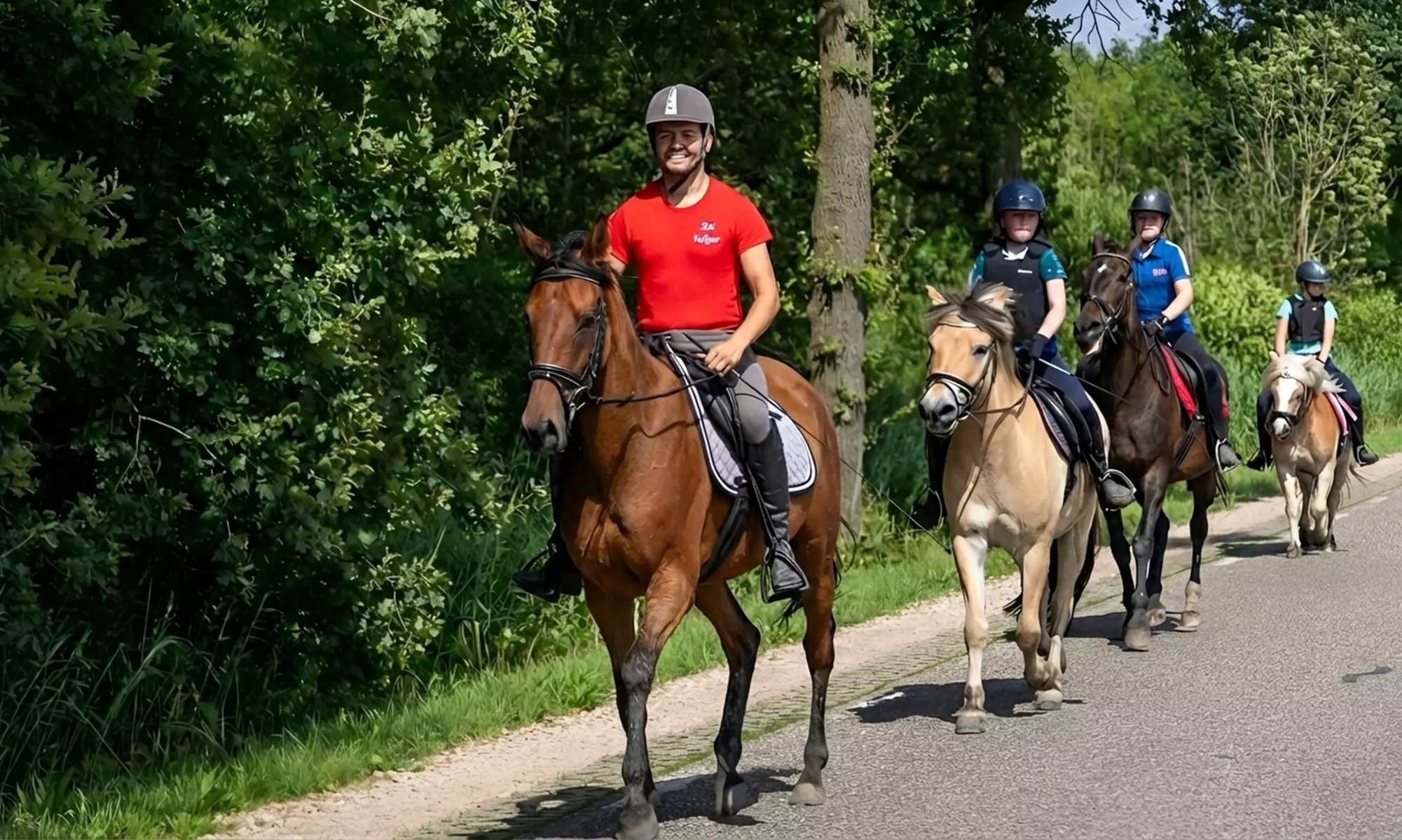 Avontuurlijk paardrijden met bosrit of waterrit incl. begeleiding