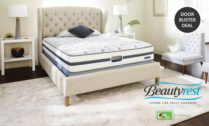Simmons Beautyrest Recharge New Hope Plush-Top﻿ Mattress Set. Multiple Sizes Available from $449.99–$779.99.﻿ - Primary Image