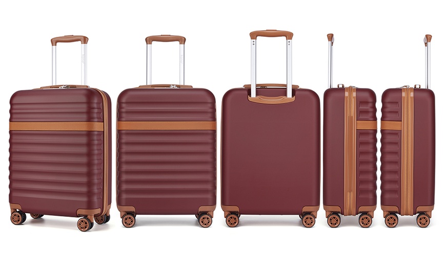 Image 3: Kono Hard Shell Suitcase One or 3-Piece Set