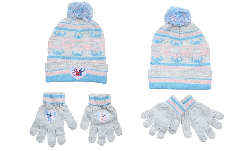 Image 8: Ensemble bonnet et gants Lilo & Stitch, Paw Patrol et Mickey