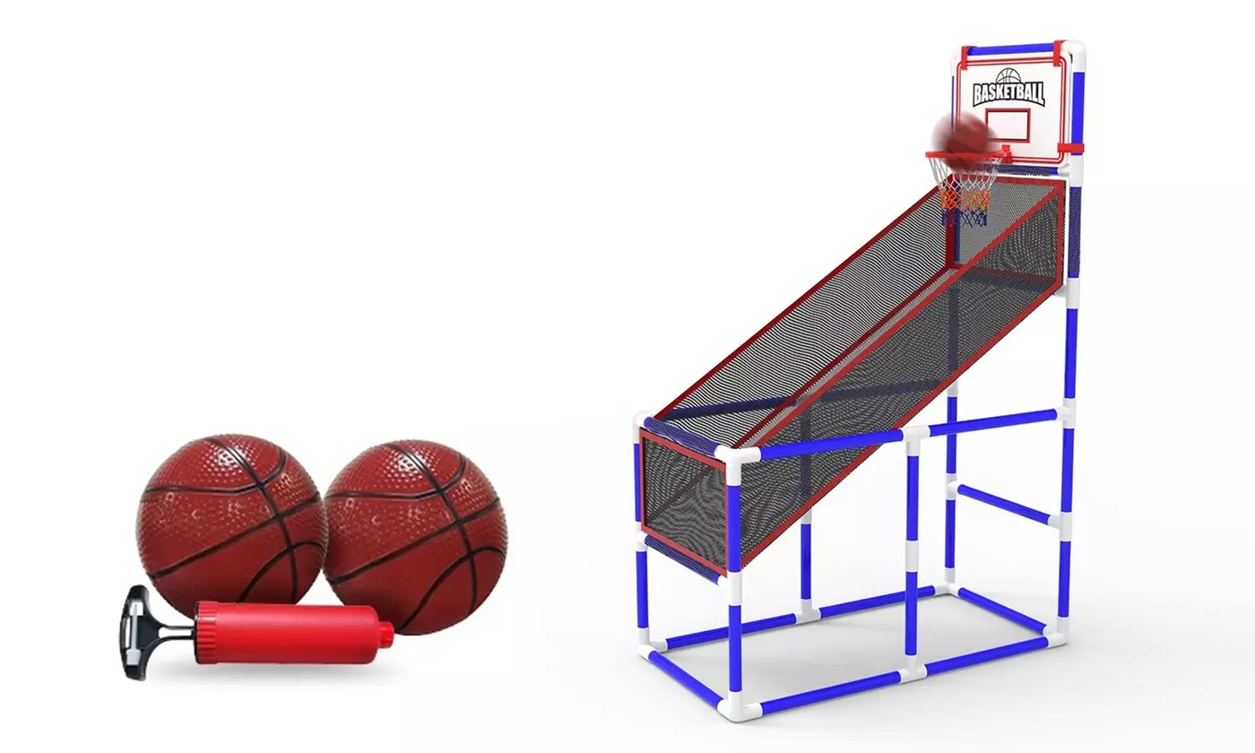 iMounTEK Kids' Adjustable Basketball Hoop Set with 2 Balls for Ages 3-12