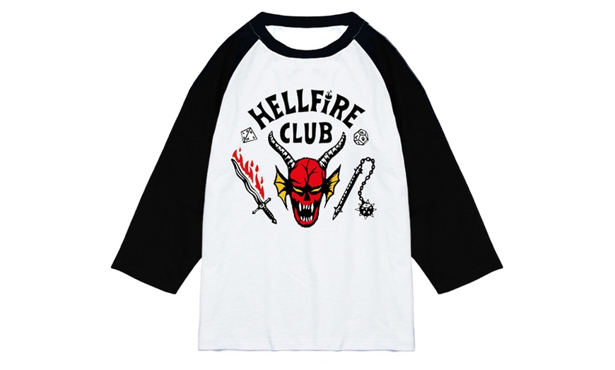 Image 5: Stranger Things Hellfire Club Inspired Cotton T-Shirt 