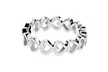 Stainless Steel Open Heart Eternity Ring - Second Medium