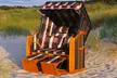 Luxus-Strandkorb Rügen mit 2 Klapptischen in der Farbe und Breite nach Wahl - Second Medium