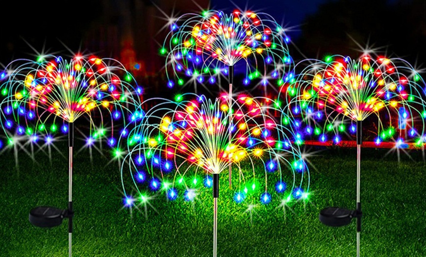Image 4: Packs of One, Two or Four Solar Dandelion Decorative Lights