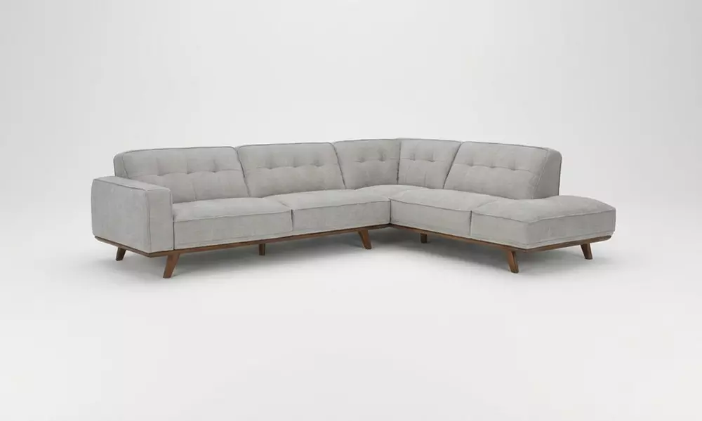 Canapé d'angle Kocoon en tissu avec méridienne angle gauche ou droit