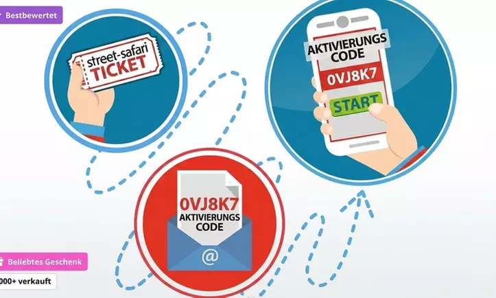 Street Safari - Schnitzeljagd in einer Stadt deiner Wahl für 2-4 Pers.