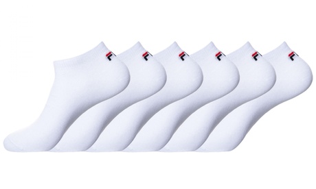 Lot de 6 paires de chaussettes Fila pour homme : Basses blanches / 43-46