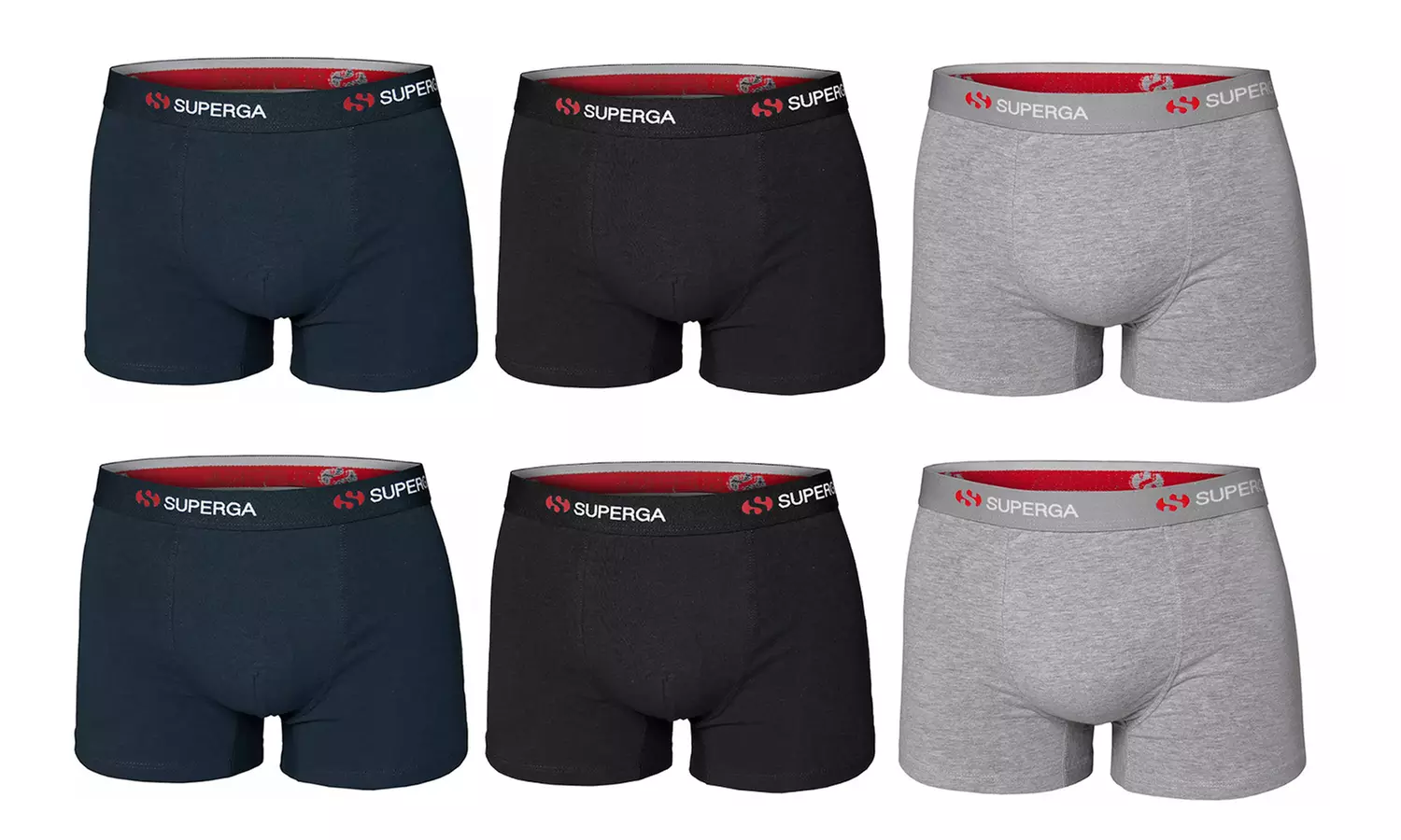 3, 6 o 12 paia di slip o boxer da uomo Superga