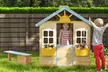 Outsunny Wooden Kids Playhouse - Image 4