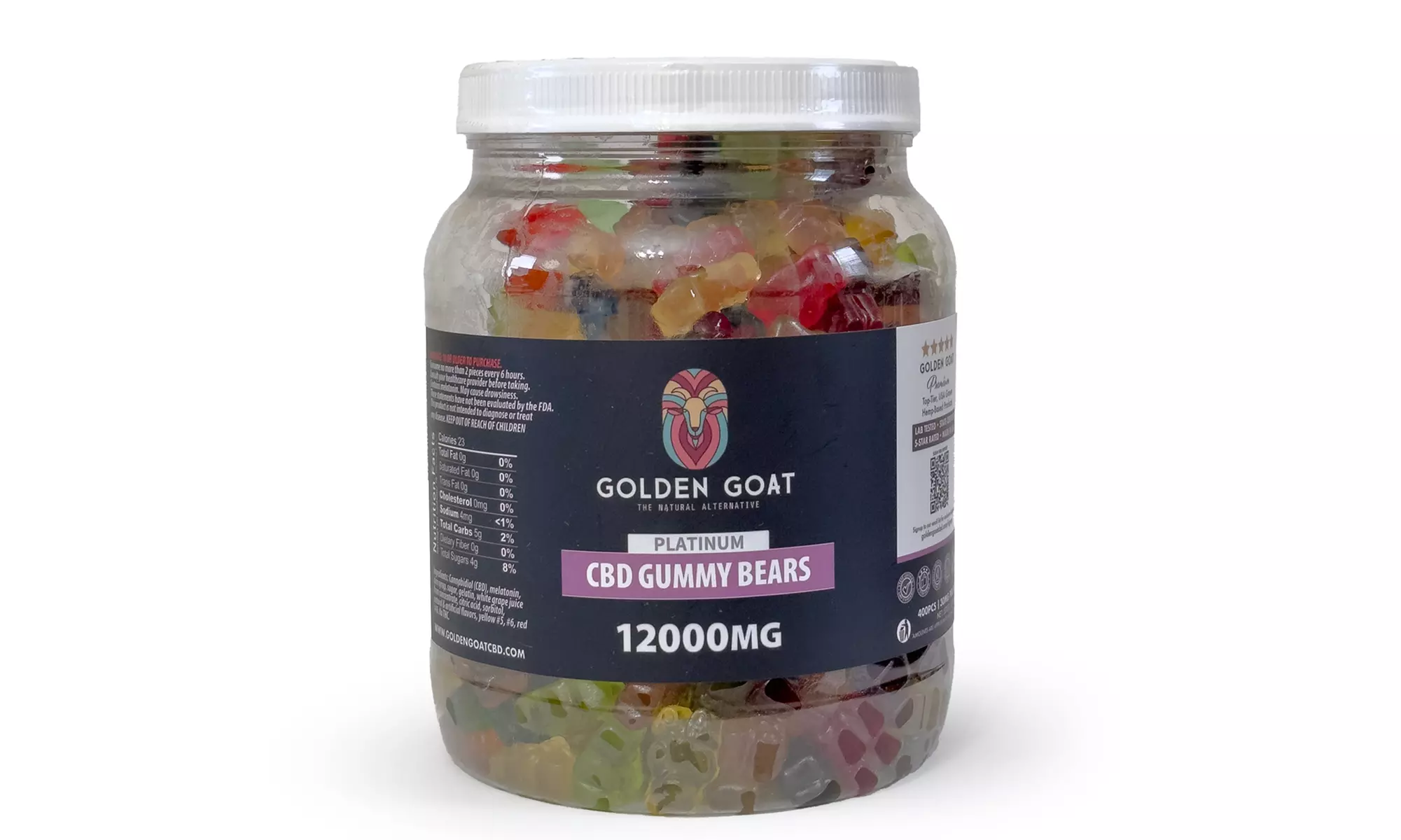 3000MG - 12,000MG Premium Grade CBD Infused Gummies by Golden Goat