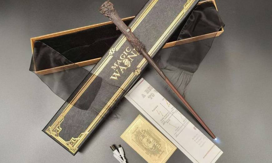 Image 2: Harry Potter Inspired USB Rechargeable Glowing Wand with Light