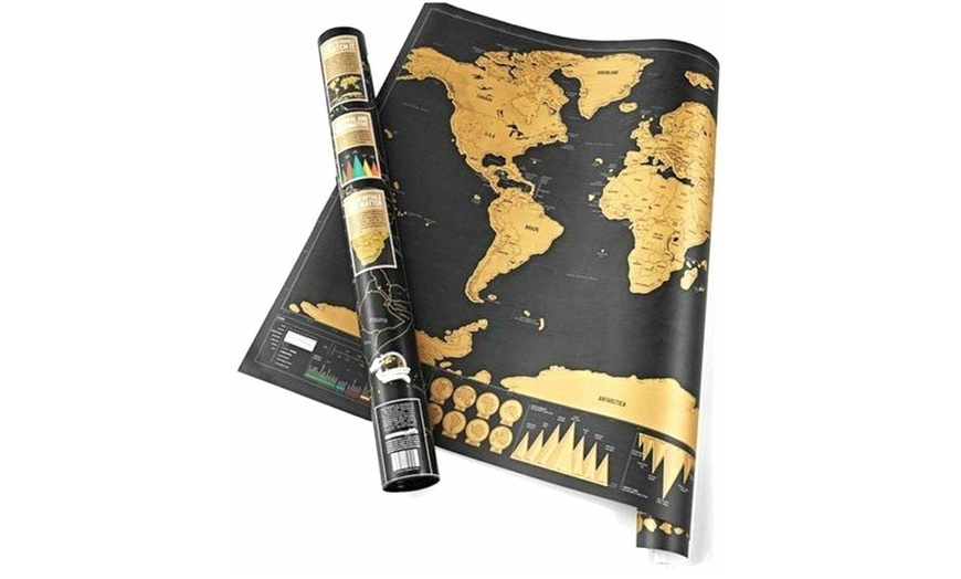 Image 3: Mappa del mondo da grattare