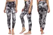 Lock and Love Women's Printed Tummy-Control Active Leggings with Pockets - Image 5
